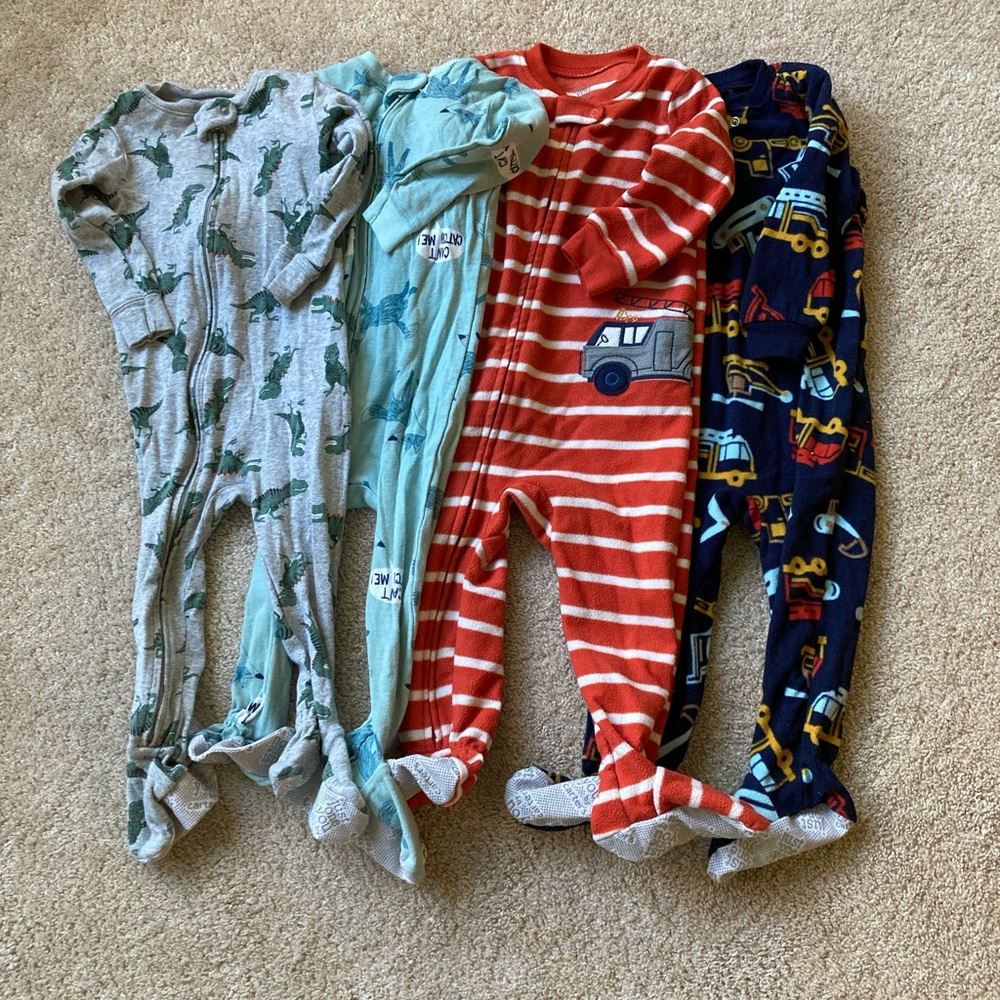 Carter’s Just One You Lot of Zip Pajamas 18 Months Baby